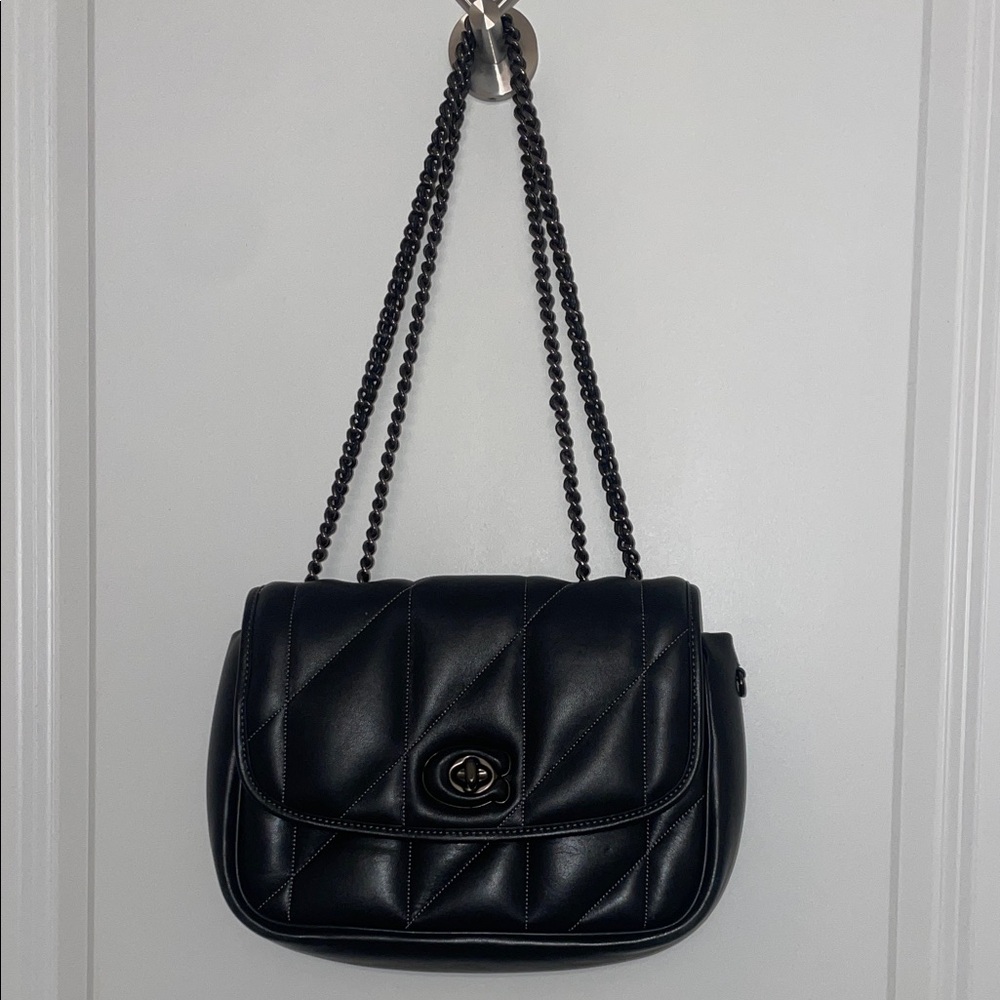 Coach Black Quilted Shoulder Bag